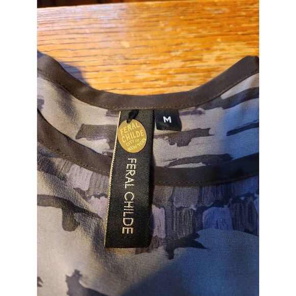 Feral Childe Silk boho  Dress sz Medium - Picture 3 of 6